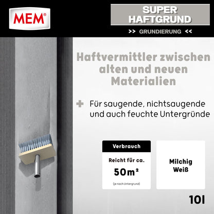 MEM Super-Haftgrund Haftvermittler lösemittelfrei, 10 l