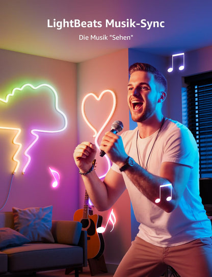 Lepro AI Neon LED Strip N1 – RGB LED Streifen 3m, Sprachsteuerung
