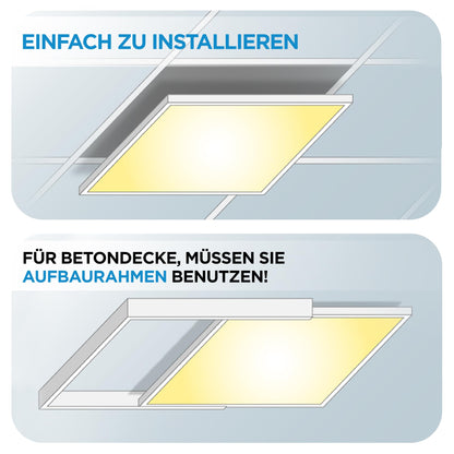 LEDLux LED Panel 62x62 Rasterleuchte - Neutralweiss 4000K