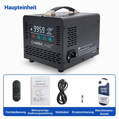 Charmline Ozongenerator 60000 mg/h mit Fernbedienung, Schwarz