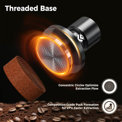 IKAPE V6 Impact Espresso Tamper 58,35 mm mit Dreifachfedersystem