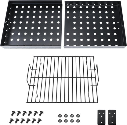 GFTIME Holzkohleschale verstellbar 38-72 cm für Holzkohlegrill