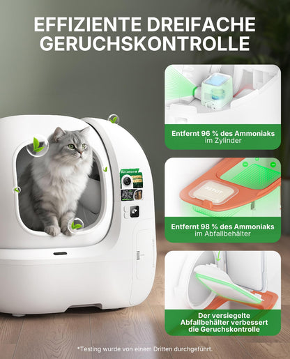 PETKIT PUROBOT Max Pro 2 Selbstreinigende Katzentoilette mit Kamera