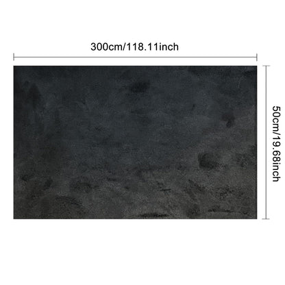 Fondlife Mikrofaserstoff Selbstklebend Wildlederoptik Schwarz 300x50cm