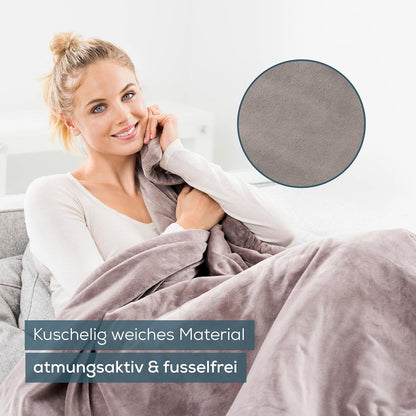 Beurer HD 150 XXL Heizdecke, 200 x 150 cm, 6 Temperaturstufen, taupe