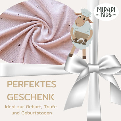 MIRARI Babydecke Merino Wolle Neugeborene Winter 75x100 cm