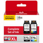 Economink PG-575XL CL-576XL Druckerpatronen kompatibel für Canon Pixma, Multipack schwarz und farbig