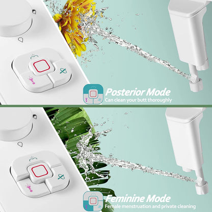 SAMODRA Bidet Aufsatz, nicht elektrisch, selbstreinigende Doppeldüsen
