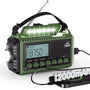 Mesqool Kurbelradio AM/FM/SW, Notfallradio mit Powerbank & SOS-Alarm, Teleskopantenne und Karabiner