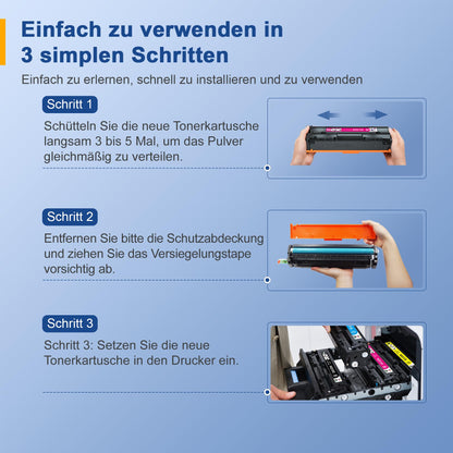 Palmtree 207X Kompatibel Tonerpatrone mit Chip - Schwarz 4er-Pack