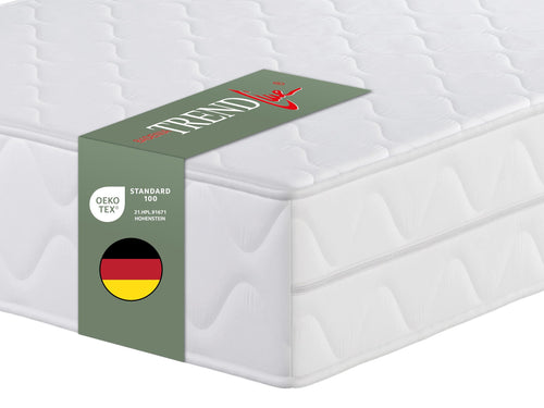 Badenia Trendline BT100 2-in-1 Duo Orthopädische Matratze - 140x200 H2/H3. Rechteckige, weiße Wendematratze. Bietet orthopädischen Schlafkomfort durch Härtegrade H2/H3.