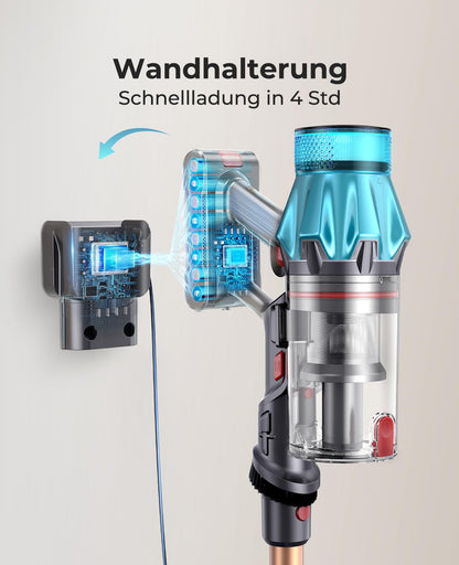 Fieety V7 Pro Akkustaubsauger, kabellos, 50 kPa Saugkraft, 600 W