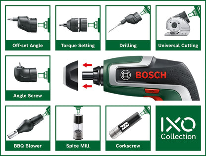 Bosch IXO 7 Akkuschrauber 3,6 V mit Winkel-Aufsatz – Amazon Edition
