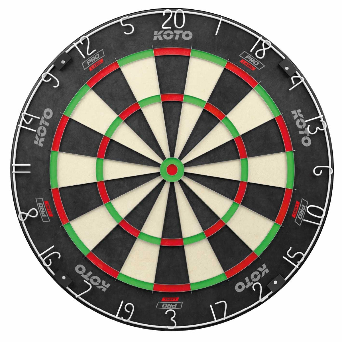 KOTO King Pro 360 Dartscheibe – offizielle Turniermasse, Sisal