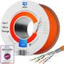 HB-DIGITAL CAT 7 Netzwerkkabel 10m S/FTP 10G Duplex Orange. Orangefarbenes CAT 7 Duplex Kabel für 10G Ethernet Datenübertragung.