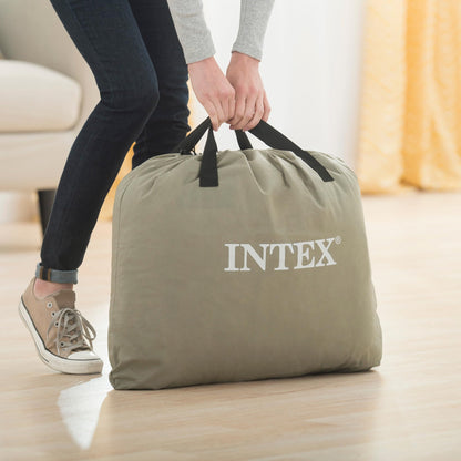 Intex Queen Comfort-Plush Luftbett mit Fiber-Tech, 152 x 203 cm