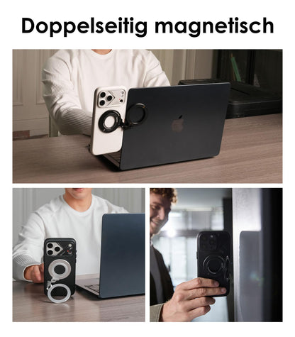Aulumu G09 Magnetische Handy-Ring-Halterung für MagSafe, Schwarz