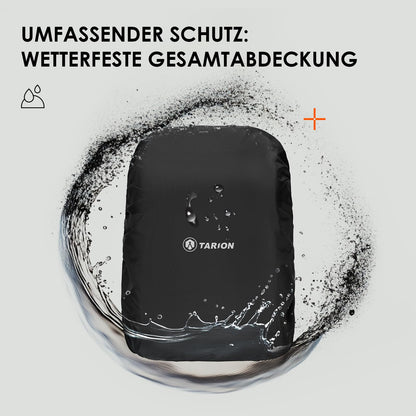 TARION Kamerarucksack wasserdicht mit 15 Zoll Laptopfach, schwarz