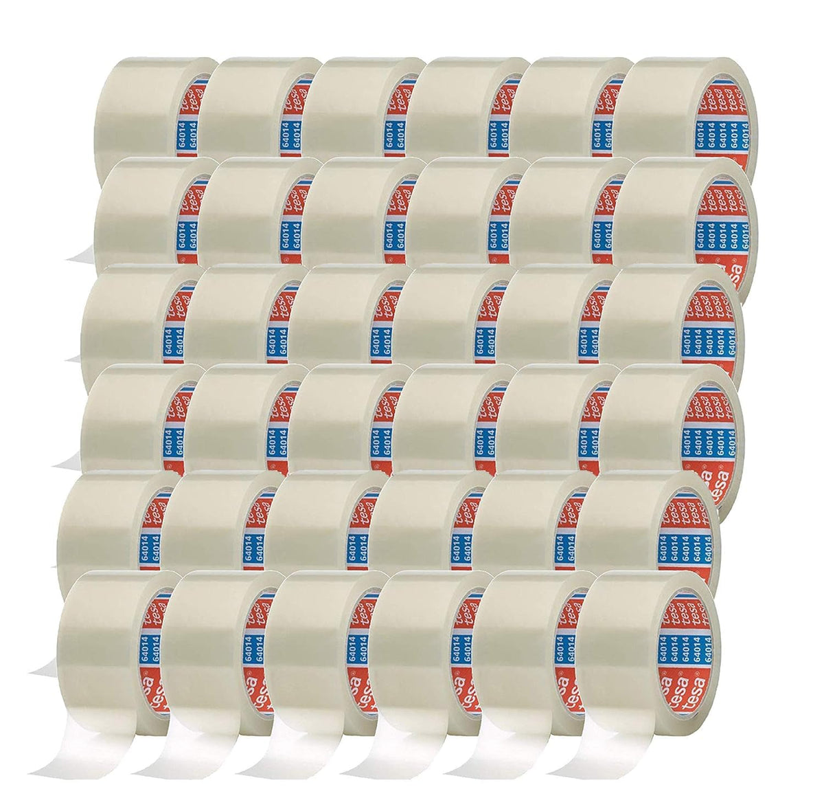 tesa tesapack 64014 Paketklebeband transparent 66 m, 36 Rollen aus PP-Folie mit Acrylatklebmasse