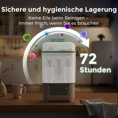 Momcozy Elektrischer Dampfsterilisator & Trockner für Babyflaschen