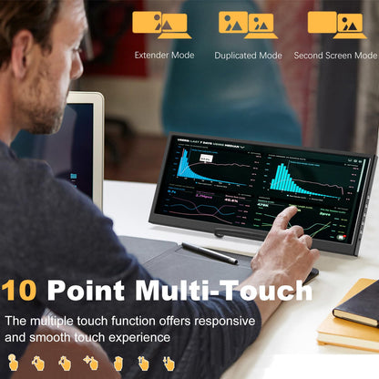 12,3 Zoll Tragbarer Stretched Monitor Touch – USB-C/HDMI IPS