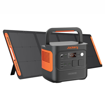 Jackery 2000 v2 Tragbare Powerstation – 200W Solarpanel Set. Robuste Powerstation & faltbares Solarpanel. Mobile netzunabhängige Stromversorgung.