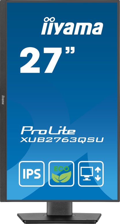 iiyama Prolite XUB2763QSU-B1 Monitor - 27 Zoll WQHD 100Hz schwarz