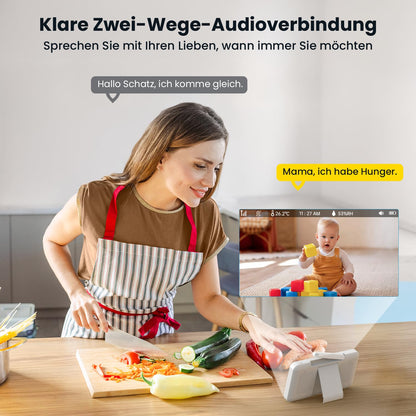 ieGeek Baby1T 2K Babyphone mit Kamera und 5-Zoll-Monitor