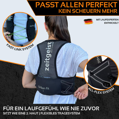 zeitgeist OUTDOOR Laufweste Urban Fit 2 Trinkweste 2 L Unisex