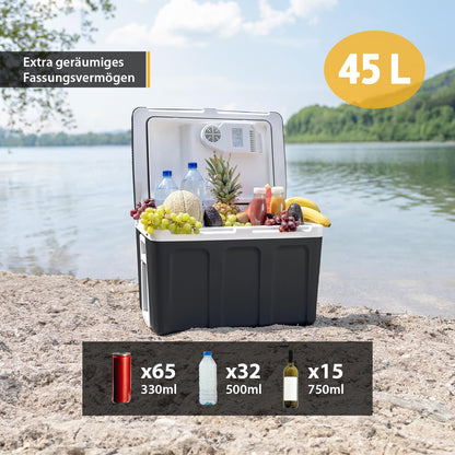 TZS First Austria Kühlbox 45L thermoelektrisch, 12V/230V, schwarz