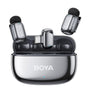 BOYA mini 2 Kabelloses Lavalier-Mikrofon für iPhone und Android, 5 g leicht, mit Ladecase