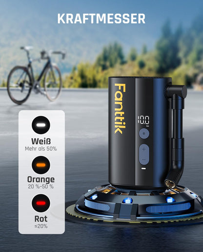 Fanttik X9 Ace Mini Fahrradpumpe Akku Kompressor 10,3 Bar