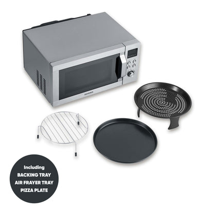 SEVERIN Crispy Wave 4-in-1 Mikrowelle – 25L Silber MW 7982