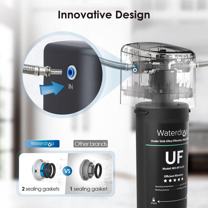 Waterdrop 10UA-UF Wasserfilter Untertisch - 0.01µm Ultra
