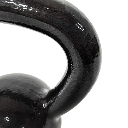 Amazon Basics Kugelhantel Kettlebell aus Gusseisen, 16 kg, Schwarz