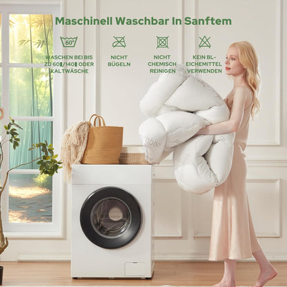 BEDLORE Matratzentopper 180x200 cm aus Bambus-Viskose, weiss