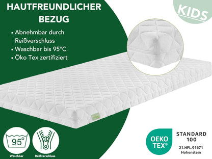 DREAMSTAR Ergo Kids Junior Baby- und Kindermatratze 70 x 140 cm