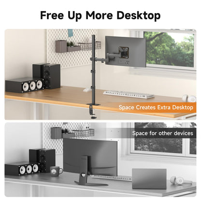 Bracwiser Monitorarm MD7821, 800 mm hoch, für 13-32 Zoll Monitore