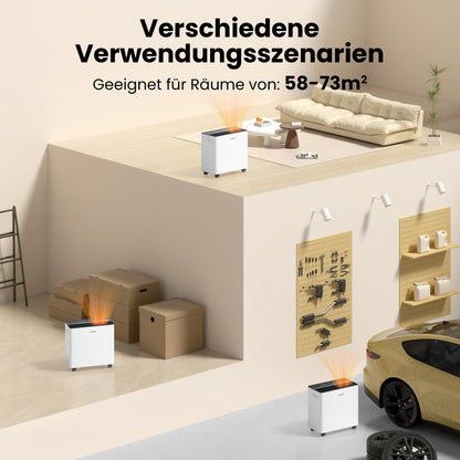 Comfee CDDAE-30DEN7-QA3 Luftentfeuchter, 30 L/Tag für Räume bis 73 m²