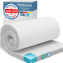 ELONEO Gel Topper 120x200 cm – Matratzentopper aus Gel-Memory-Schaum, 5 cm hoch, mit atmungsaktivem 3D-Netz-Bezug