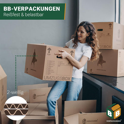 BB-Verpackungen Umzugskartons UMZUGSBOX 2-wellig, 30 Stück