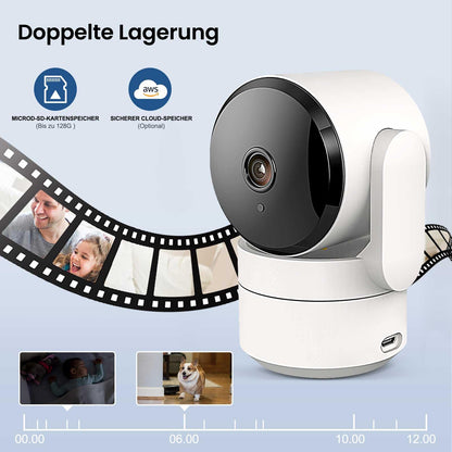 AMOROM WLAN Überwachungskamera Innen 360° KI - 4er Set