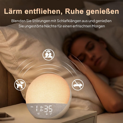 Hiromeco H03 Tageslichtwecker mit Bluetooth und RGB Nachtlicht