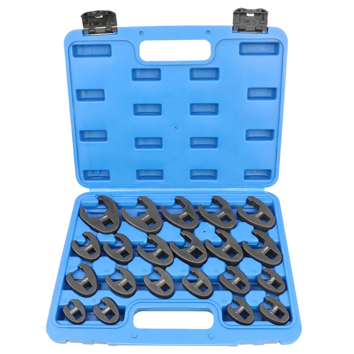DPTOOL Krähenfusschlüssel-Set 21-teilig, 8-32 mm, 3/8 und 1/2 Zoll