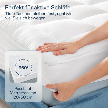 Niagara Sleep Solution Matratzen Topper aus Baumwolle 140x200 cm