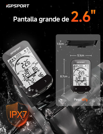 iGPSPORT BSC100S Fahrradcomputer kabellos, GPS, 2,6 Zoll Display