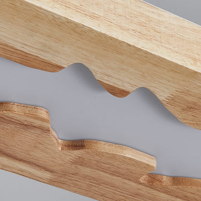 minifair LED Hängeleuchte Holz Dimmbar – 100cm Rustikal