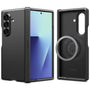 Spigen Tough Armor Pro MagFit Hülle Samsung Galaxy Z Fold 7 - Schwarz. Schwarze, robuste Smartphone-Schutzhülle für Stoßschutz und MagFit-Zubehör.