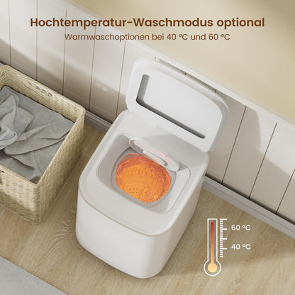 HAVA T02 Mini Waschmaschine 3 kg, vollautomatisch mit Schleuder