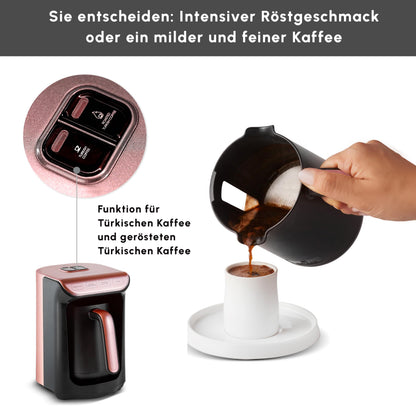 KARACA Hatır Roast Türkische Kaffeemaschine Roségold 5 Tassen